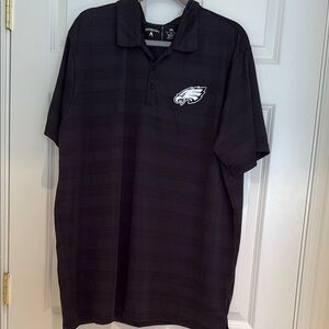 Antigua Black Polo Shirt Short Sleeve